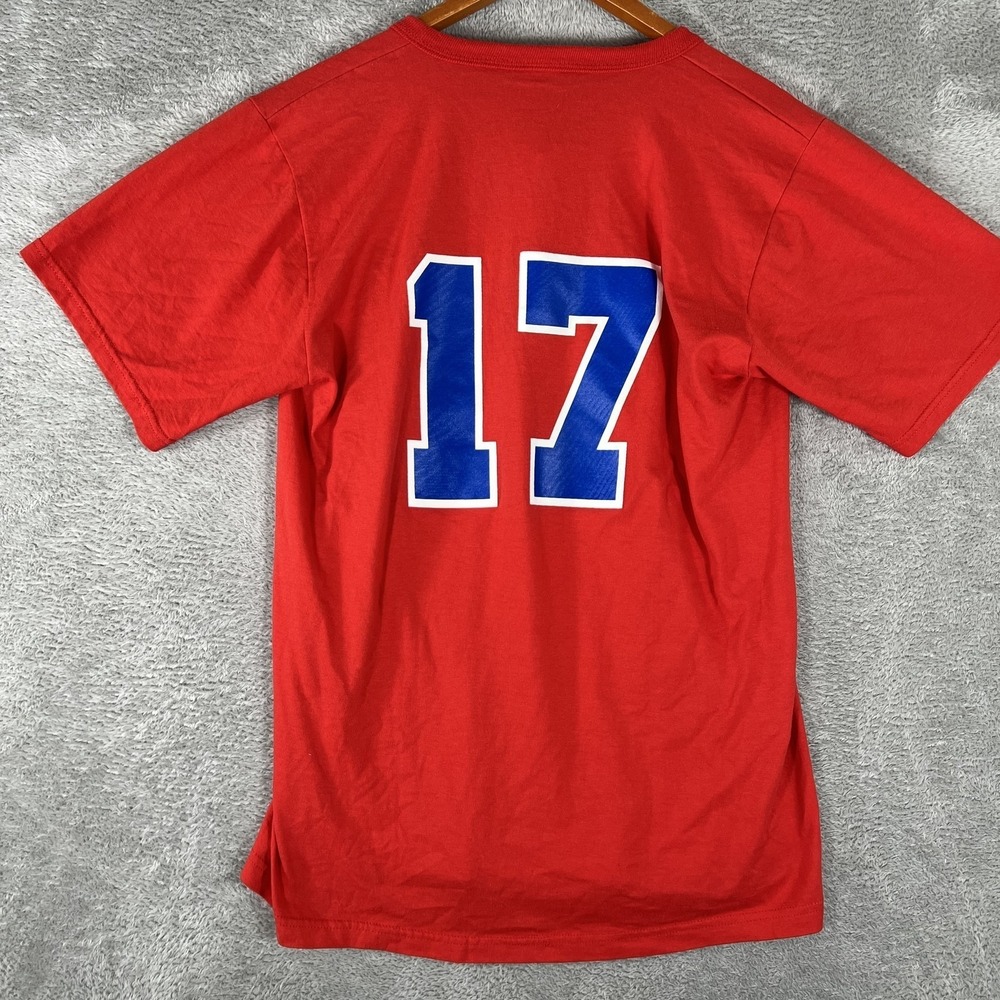 Russell Athletic Henley Shirt Mens Large Red Eagles 90s Vintage USA Sporty Retro - Picture 4 of 8